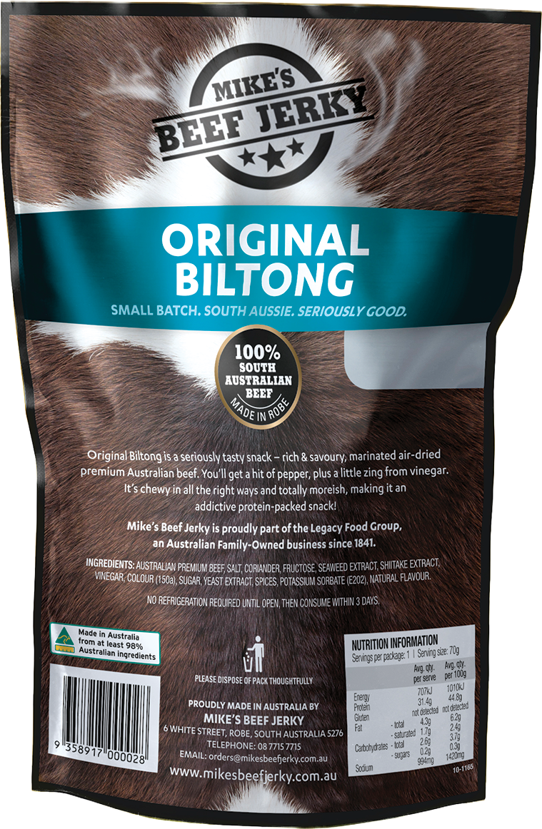 Mike's Beef Jerky Original Biltong
