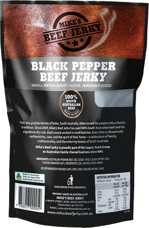 Mike's Beef Jerky Black Pepper