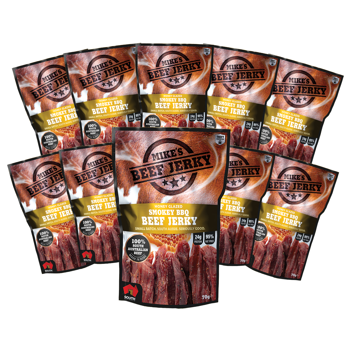 Mike's Beef Jerky Honey Glazed Smokey BBQ