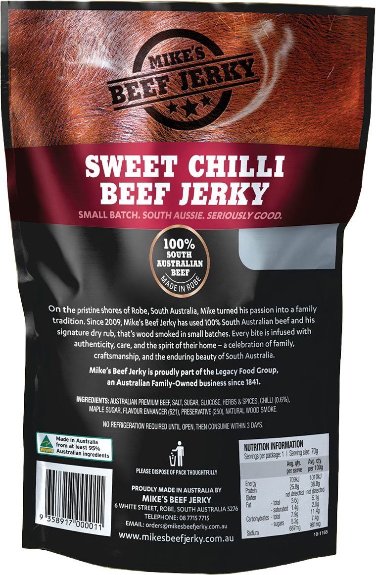 Mike's Beef Jerky Sweet Chilli