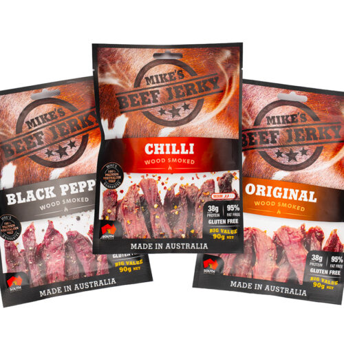 Mikes Beef Jerky 3 flavours